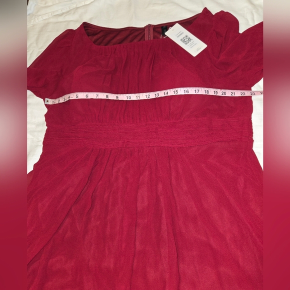 New! Ever Pretty Raccolta Carta Evening Gown Bridesmaid Dress Burgundy Size 24US - Picture 8 of 15